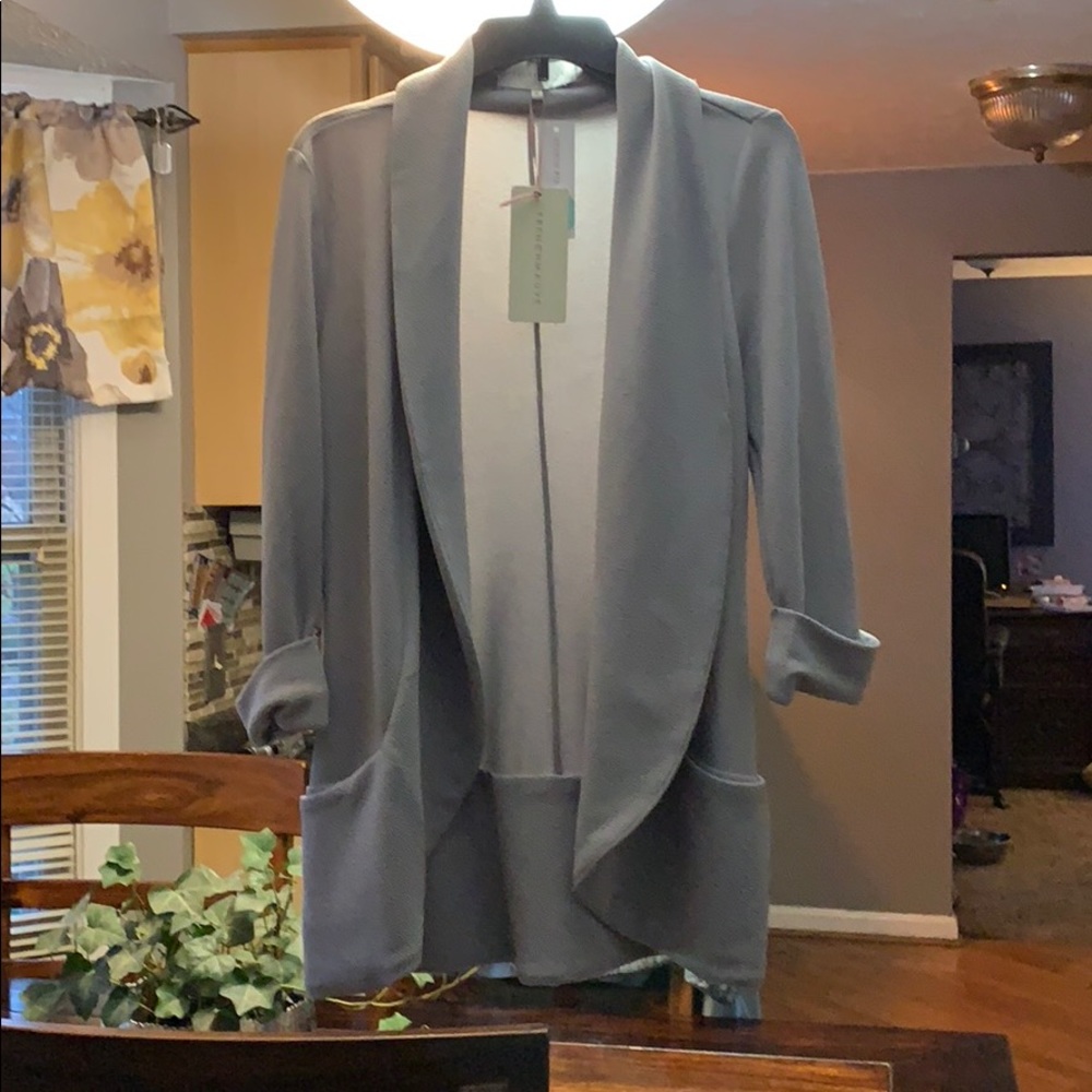 French Mauve Grey Blazer